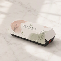 Boîte à hot-dogs personnalisée, en papier kraft ou en carton blanc, avec logo, pour la restauration rapide