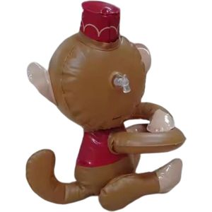 Anneau de gymnastique gonflable pliable léger en PVC, motif singe émoticône mignon, le plus vendu, pour enfants, idéal pour s'amuser - Product Image 3
