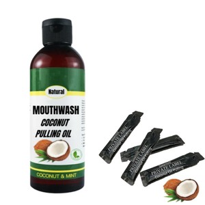 Enjuague bucal OEM MCT <span class=keywords><strong>de</strong></span> <span class=keywords><strong>aceite</strong></span> <span class=keywords><strong>de</strong></span> <span class=keywords><strong>coco</strong></span> puro para dientes, encías, fortalece el esmalte, combate la placa del mal aliento, suave sin sabor - Product Image 3