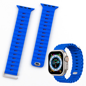 Nouveau design réglable étanche Sport Ocean Bracelet en silicone pour Apple Watch Ultra 49mm Smartwatch Band - Product Image 2