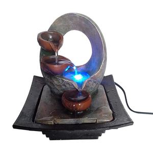 Led <b>Light</b> Water Waterfall <b>Fountain</b> Decoration Tabletop Polyresin Indoor Ornaments Resin <b>Fountain</b> Landscape Crafts Gift - Product Image 1