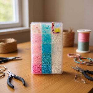 Set di Perline ILAN 18x10cm Multicolore, Kit per Creazione di Gioielli - Product Image 2