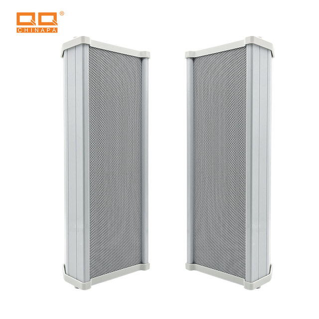 Waterproof Aluminum Wall Mount Column Speaker 100V Outdoor PA Public Address Loudspeaker for School Hotel Campus Broadcast
