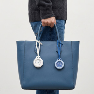 Reloj de bolsillo mecánico octogonal con esfera colorida y indicador de fase lunar, correa de cuero, reloj analógico de moda para mujer - Product Image 3