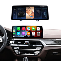 Kit d'écran central 12,3 pouces LHD RHD avec cadre, système de navigation GPS Android et lecteur DVD pour BMW Série 5 (2018-2023)