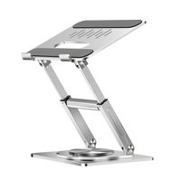 Support d'ordinateur portable pliable et réglable en hauteur, support télescopique pour MacBook
