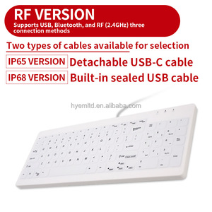 Nuevo Teclado Inalámbrico de Silicona Tipo C de Tres Modos a Prueba de Agua para Hospital - Product Image 3