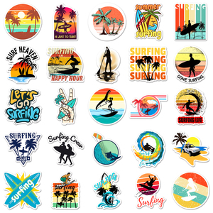 50pcs Factory Wholesale Sports Cartoon Custom <strong>Sticker</strong> Graffiti Decorative <strong>Surfing</strong> <strong>Sticker</strong> - Product Image 3