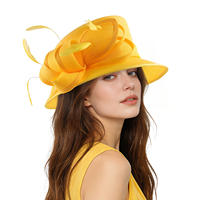 Nouveau Chapeau Fascinateur de Mode Festive, Chapeau d'Église de Luxe en Sinamay à Nœud Papillon, Nouveau Filet à Cheveux, Cadeau pour Femmes, Fête, Danse, Décoration