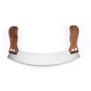 เครื่องตัดนูกัตสแตนเลสสองชั้นสำหรับครัวเบเกอรี่ พร้อมด้ามไม้ ขายส่ง - Product Image 2