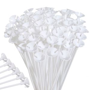 Special Offer 60cm White Plastic <b>Balloon</b> Stick Holders for Christmas <b>Valentine's</b> Day Party and Wedding Decorations - Product Image 1