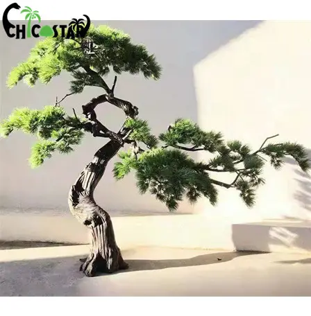 Vendita calda dalla Cina decorazione Design personalizzabile novità per Patio ingresso Hotel ristoranti fatti a mano gigante Bonsai artificiale