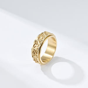 Nordic Viking Triangle Knot <b>Titanium</b> Steel Rotating <b>Ring</b> For <b>Men</b> Black Color Anxiety Relief Jewelry Gift Fashion <b>Rings</b> - Product Image 2