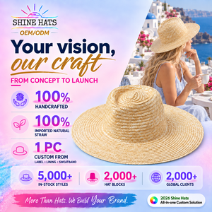 Chapeaux de paille pour femmes 2027 – Panama personnalisé avec logo, large bord orné, sombrero, <span class=keywords><strong>chapeau</strong></span> de soleil d'été en gros, Fedora - Product Image 1