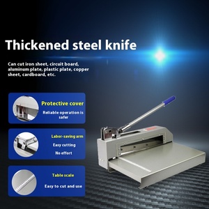 Machines de traitement du <span class=keywords><strong>papier</strong></span> XD-322 puissantes Machine à couteau de cisaillement pour couper les feuilles de fer et d'aluminium minces pour CircuitA4 - Product Image 6
