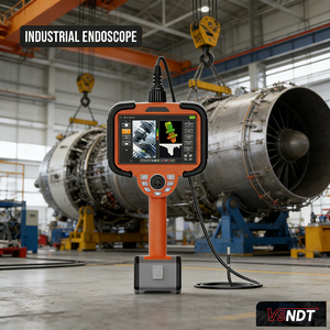 Videoscopio Portátil de Medición 3D, Boroscopio con Tubo Flexible de 6 mm, Clasificación IP67, Articulación de 360° para Palas de Turbinas Aeroespaciales - Product Image 1