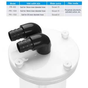 Kırmızı Deniz Yıldızı PR-80/100/150 Fosfat Giderici Filtre Reaktör Odası, Deniz Mercanları Tuzlu Su Akvaryumu için PO4'ü Adsorbe Eder - Product Image 5