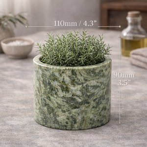 Novedad, SHIYU, Decoración <span class=keywords><strong>de</strong></span> Interiores para Fiestas, Cueva <span class=keywords><strong>de</strong></span> Jade Blanca para el Hogar, Mármol Natural Ecológico y Duradero, Macetas <span class=keywords><strong>de</strong></span> Escritorio - Product Image 3