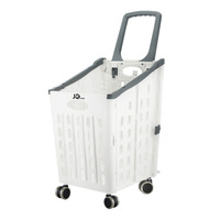Chariot de supermarché de grande capacité Chariot à main utilitaire de camping Chariot d'épicerie pliable portable Chariot de supermarché en plastique