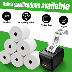 Rollo de Papel Térmico para Recibos de Punto de Venta, para Impresora de Caja <span class=keywords><strong>Registradora</strong></span>, Impermeable, Resistente al Aceite, Impresión Clara, Imagen Duradera - Product Image 2