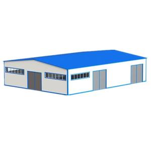 Bâtiment en structure d'acier préfabriquée conforme à la norme ASTM, usine industrielle modulaire durable en acier fabriqué, entrepôt moderne - Product Image 5