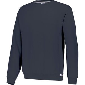 Sweat-shirt à col rond pour homme, athlétique, personnalisé, en tissu Dri Power, noir chiné, grande taille, fermeture éclair, anti-froissement, 500 g/m², lavé à l'acide - Product Image 1