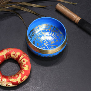 Mangkuk kerajinan kuningan buatan tangan untuk meditasi Yoga bernyanyi warna-warni terapi Suara Buddha grosir dari produk kerajinan kristal <span class=keywords><strong>Nepal</strong></span> - Product Image 2