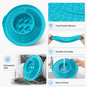 Tazón de Silicona para Perros con Alimentación Lenta, Antideslizante, Plato para Comida de Mascotas, Resistente a Derrames - Product Image 3