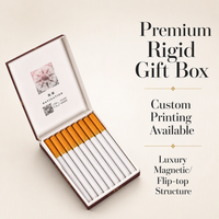 Étui à cigarettes doré, étui d'emballage pour cigarettes, étui à cigarettes étanche avec briquet, boîtes en carton écologiques noires et blanches