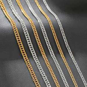 Stainless Steel Chain <b>Necklace</b> Geometric Design Adjustable Unisex Fashion Jewelry Daily Wear - Product Image 1