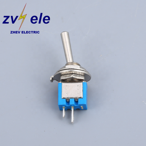 Interrupteur à bascule ON-OFF Mini <span class=keywords><strong>SMST</strong></span>-101 M5 2 broches à souder avec interrupteur à bascule bleu 3A 125V - Product Image 2
