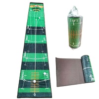 Tapis de golf antidérapant en velours OEM, tapis de putting portable, équipement d'entraînement de golf, aide à l'entraînement de golf