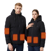 Vestes d'hiver chauffantes pour hommes en gros, vestes chauffantes USB pour l'extérieur, chaudes pour l'hiver avec batterie externe
