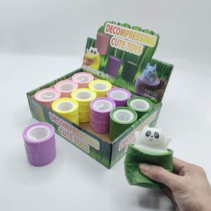 ของเล่นบีบแก้เครียดรูปแพนด้า TPR ใหม่ ของเล่นบีบคลายความวิตกกังวล ของเล่นสัมผัสเพื่อผ่อนคลาย รูปสัตว์สร้างสรรค์ สำหรับเด็กผู้ชายอายุ 14 ปีขึ้นไป ของขวัญ - Product Image 2