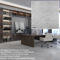 300X300mm 12X12 Zoll Steinmuster-Design Kunststoff PVC Vinyl-Bodenbelag Bodenfliesen