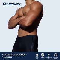Maillots de bain athlétiques personnalisés Kuenzi avec logo, vente en gros d'usine, jammers de natation en nylon, maillots de bain de compétition à marque privée pour hommes