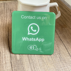 Tarjeta NFC Epoxi de 10x10cm para Instagram y Facebook, Programable, para Seguimiento en Redes Sociales, para Tiendas, Restaurantes y Cafés - Product Image 5