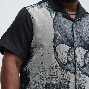 Chine Fabrication Conception personnalisée Multi Couleur Noir Blanc Bouton Lithg Poids Jacquard Tissé Tapisserie Hommes Veste Chemises - Product Image 4