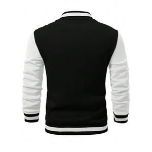 <span class=keywords><strong>Veste</strong></span> <span class=keywords><strong>de</strong></span> baseball pour hommes à col en V, design personnalisé Rainbow Spray, ODM/OEM, avec blocs <span class=keywords><strong>de</strong></span> couleur et lettres imprimées, fabriquée en usine - Product Image 5