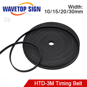 Wavetopsign HTD-3M Pitch mở thời gian chiều rộng vành đai 10 15 20 30 mét mở-kết thúc truyền Đồng Bộ thắt lưng - Product Image 2