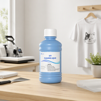 Kit Pembersih Printhead DTF untuk M1630 Pro, Solusi Pembersih Nosel Cairan Pembersih Biru dan Cairan Perbaikan Merah 250ml Masing-masing