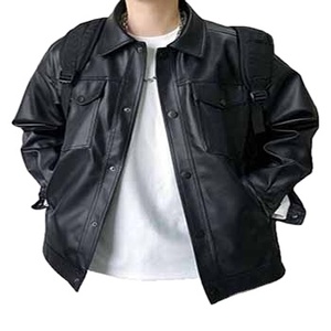 جاكيت منفوخ مخصص عصري للرجال جاكيت جلدي - Product Image 2