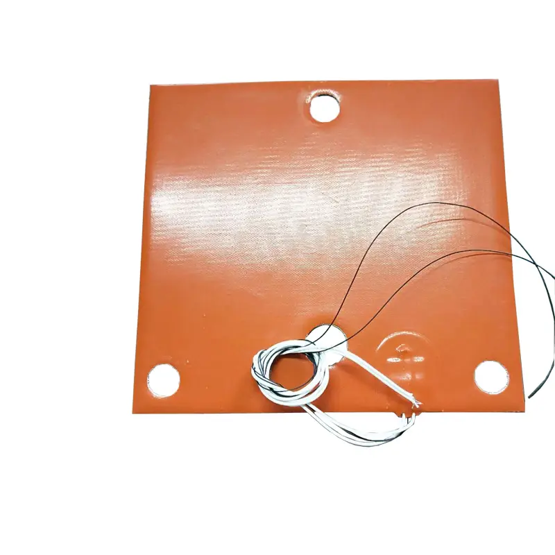 Pemanas silikon fleksibel dengan tempat tidur panas termistor 285x305x1.5mm untuk printer Cube Pro 3D