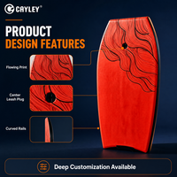 CAYLEY OL-S49 Bodyboard Léger avec Laisse de Poignet, Motif Personnalisé, pour Enfants et Adultes, Surf en Mer, Piscine et Plage