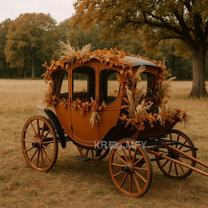 Carruaje Clásico Real Eléctrico con Caballos Estilo Cenicienta para Bodas y Turismo - Transporte Especial - Product Image 5