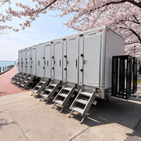 Toilettes portables de luxe de conception nouvelle pour salle de bain mobile pour salle blanche