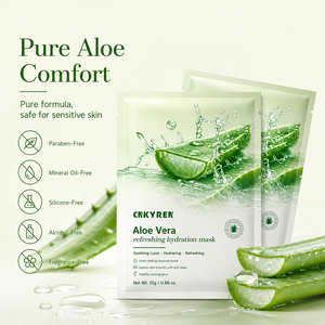 Mascarilla Facial de Gel de Aloe Vera al por Mayor, Hidratante, <span class=keywords><strong>para</strong></span> el Cuidado de <span class=keywords><strong>la</strong></span> <span class=keywords><strong>Piel</strong></span>, <span class=keywords><strong>Productos</strong></span> de Belleza Aclarantes, Calmantes y Humectantes - Product Image 6