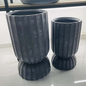 Venta al por mayor de macetas hechas a mano para decoración del hogar de 68cm de altura, macetas grandes de fibra de arcilla, macetas y jardineras para plantas de jardín - Product Image 4