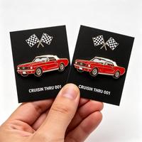 Épinglette personnalisée en émail souple pour camion et voiture, épinglette en métal avec logo et carte de support, fabricants d'épinglettes sur mesure en Chine