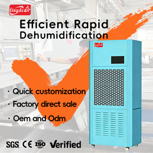 Lingde 198L/D (418 PPD) Industrial Dehumidifier Heavy Duty Commercial Air Dryer For Food Factory Warehouse Grow Room CE